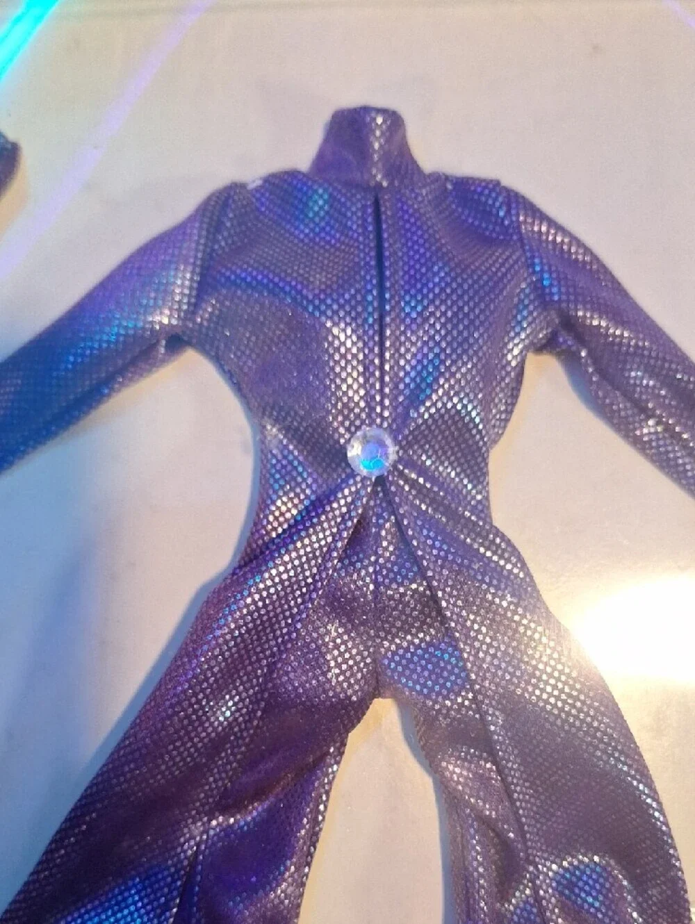 Vintage Rare Mikelman Paul David Purple Shimmer Jumpsuit Hat Fits Barbie NRFB